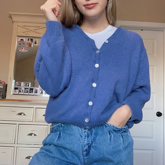 periwinkle cardigan sweater